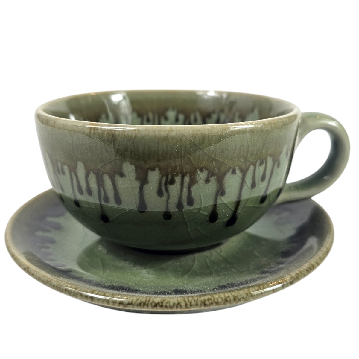 Tasse Grün/Braun Tasse Grün/Braun