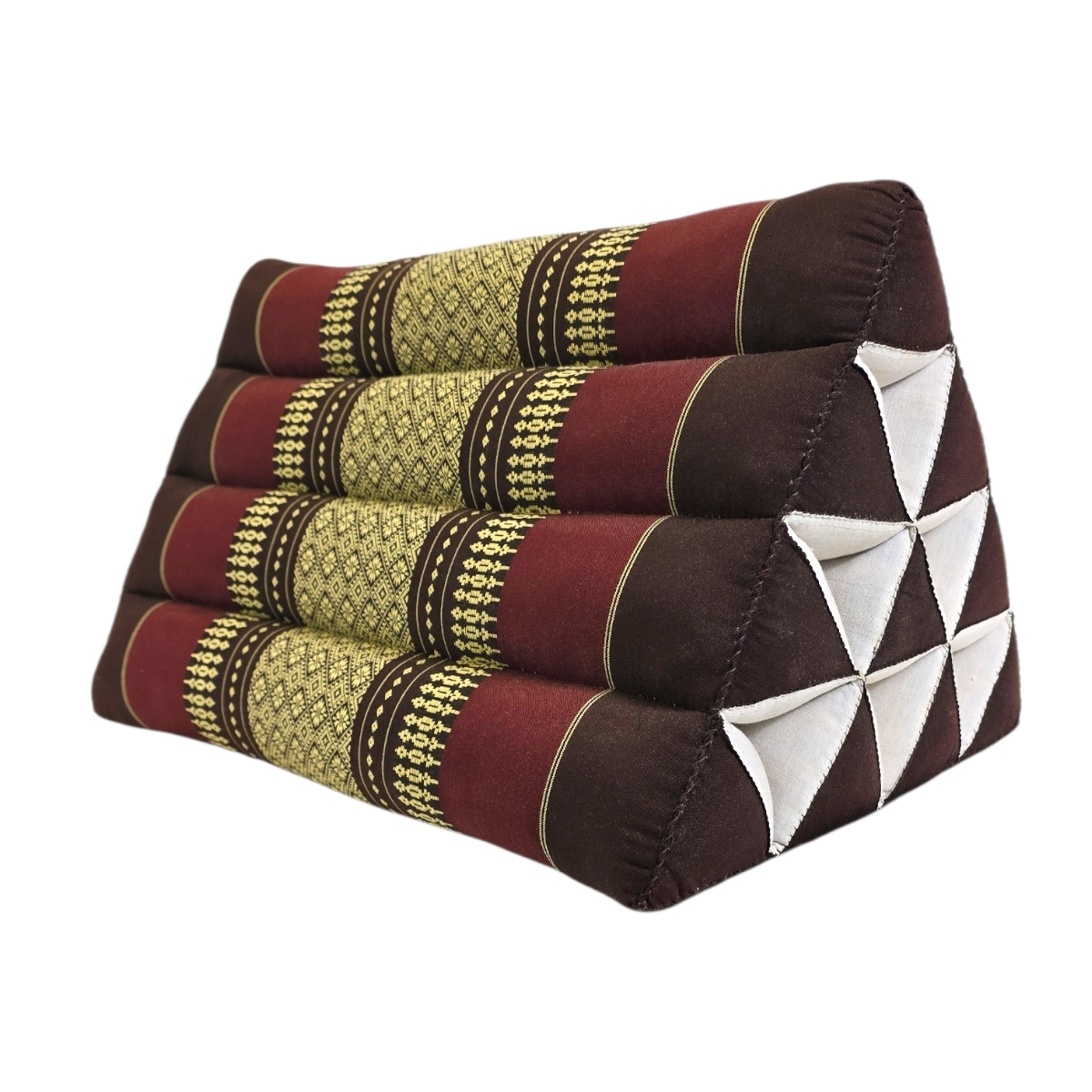 Dreieckkissen aus Kapok Braun