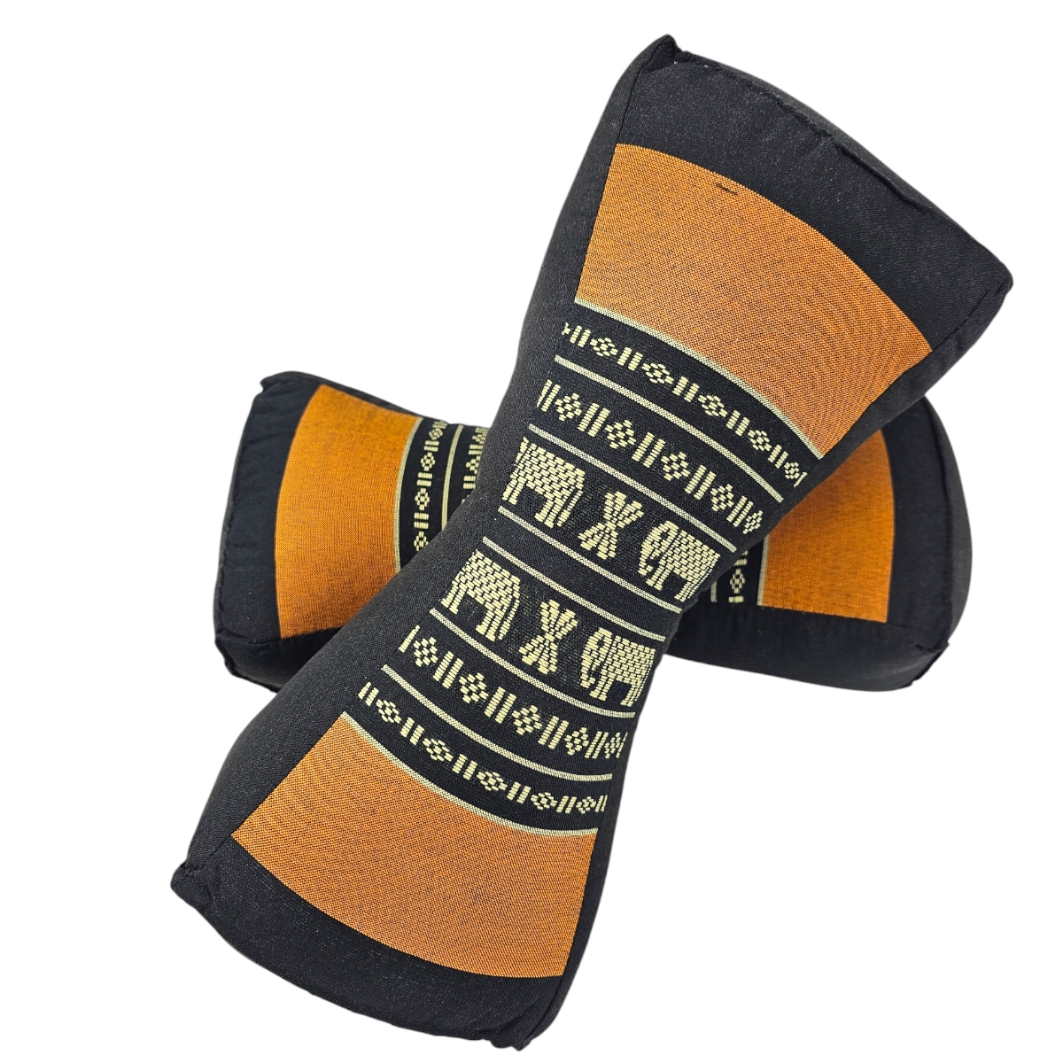 Fußkissen Orange/Elefant Set