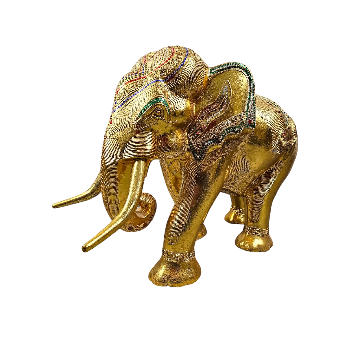 Elefant Groß/Gold