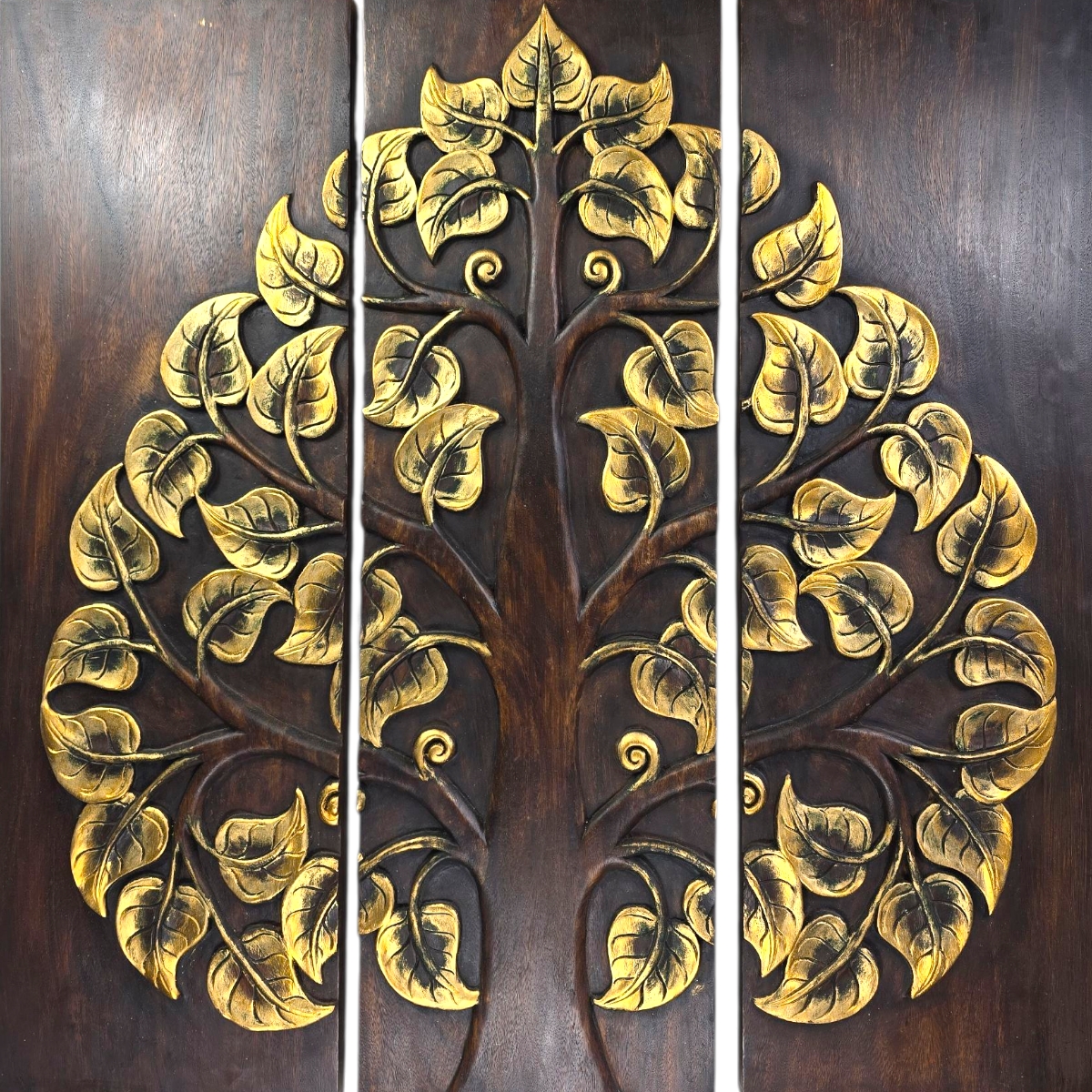 Relief Buddha Baum 3 tlg. Relief Buddha Baum 3 tlg.