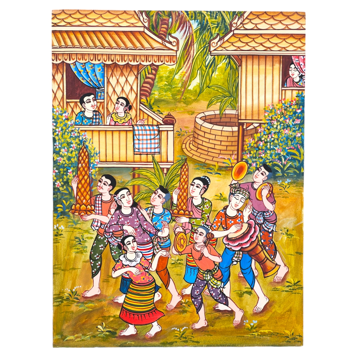 Gemälde Dorf Gemälde Dorf