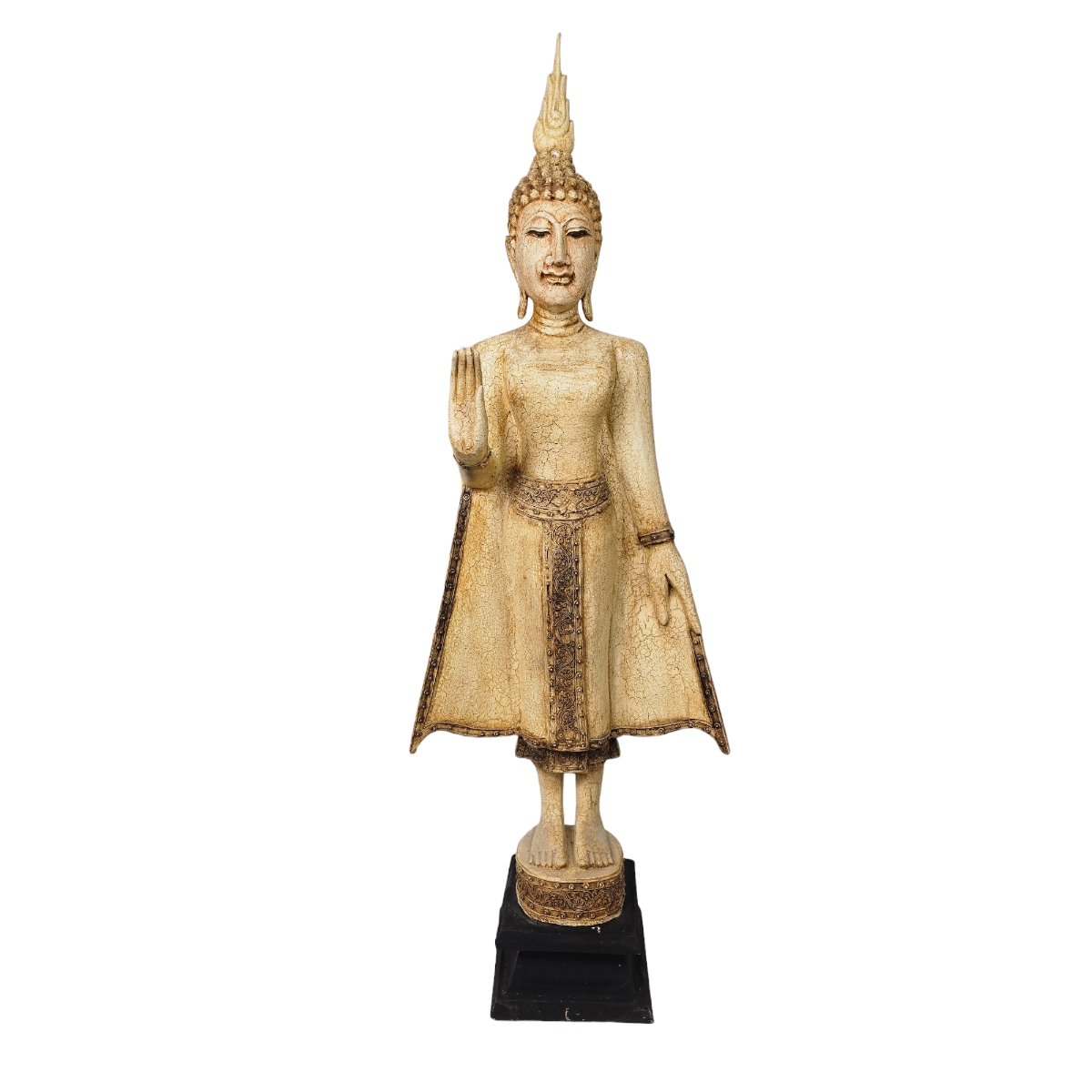 Buddha Alt Weiß