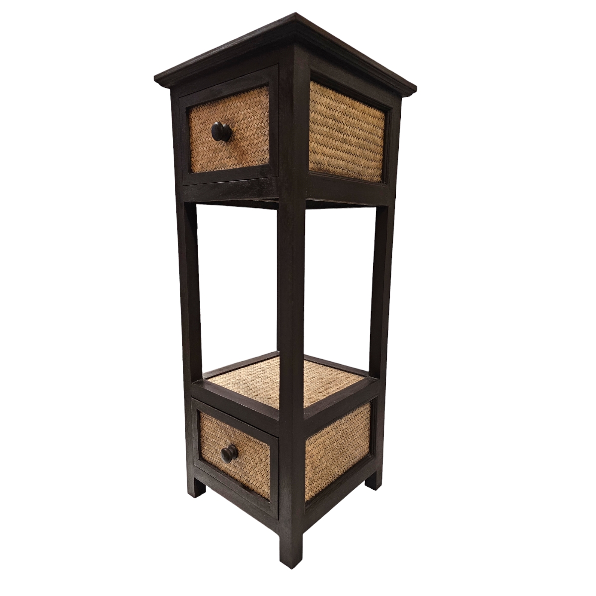 Asiatischer Schrank mit Rattan Asiatischer Schrank mit Rattan