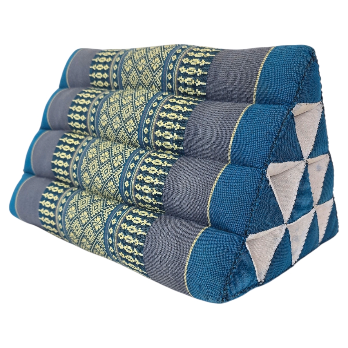 Dreieckkissen aus Kapok Hell Blau Dreieckkissen aus Kapok Hell Blau