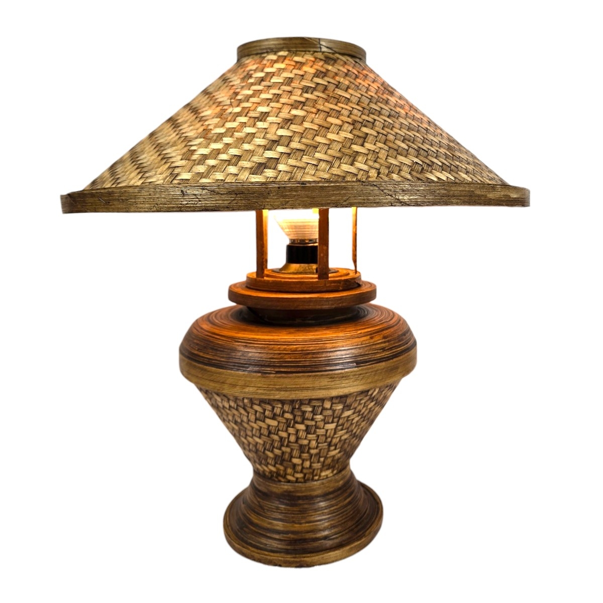Rattan Lampe