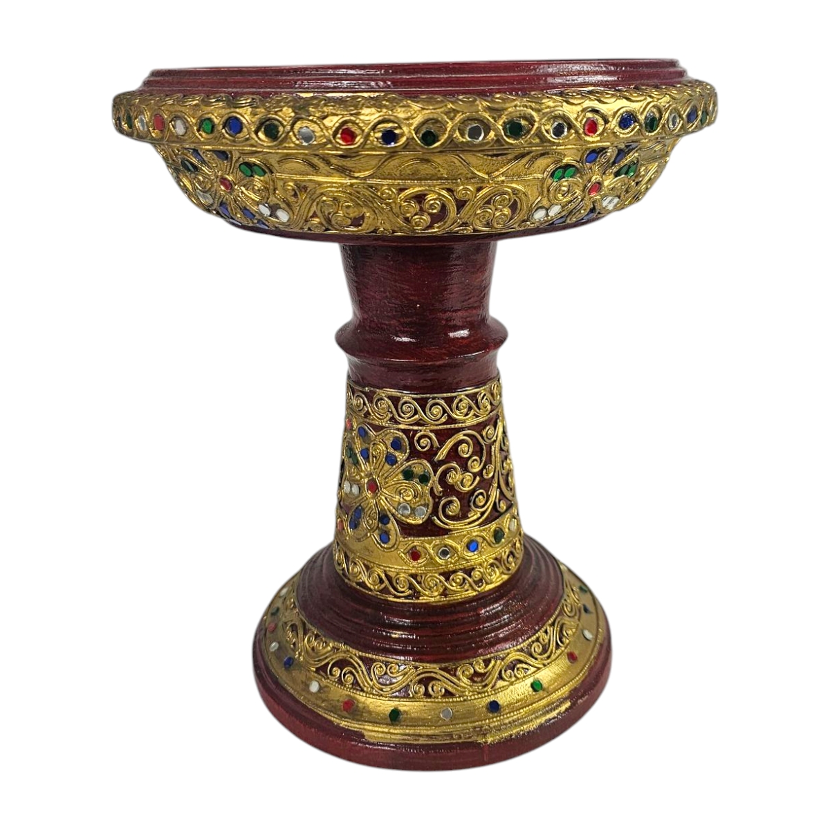 Schale Rot/Gold